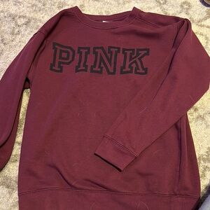 PINK Victoria's Secret Women's Burgundy Sweater